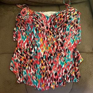 Ruffled tankini top